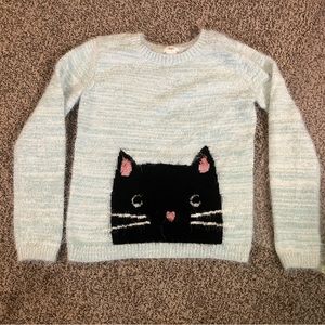 Circo Light Blue Cat Sweater